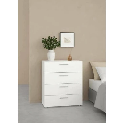 Image de Dmora Commode Valerie, Polyvalente, de Chambre, Meuble avec tiroirs, 70x40 h82 cm, Blanc