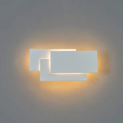 Image de KOSILUM LED Applique design tripartie blanche Trio Lumière Blanc Chaud Eclairage Salon Chambre Cuisine Couloir 12W 390 lm intégrée IP20