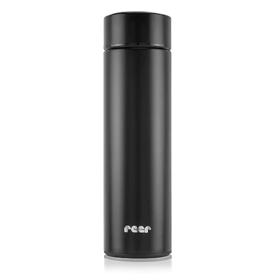 Image de reer Bouteille Isotherme en Acier Inoxydable Colourdesign Noir 450 ml
