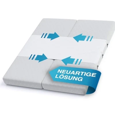 Image de Briliantwerk® pont d&#039;amour pour matelas de 200 cm Ne glisse pas Solution innovante comme remplissage d&#039;espace les familles et couples Le lit est fixé en &lt; 5 min