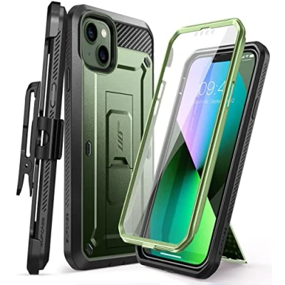 Image de SupCase Unicorn Beetle Pro Étui de Protection pour iPhone 13 (6,1&quot;) d&#039;écran à 360 Anti Chocs avec Film Édition 2021 Vert