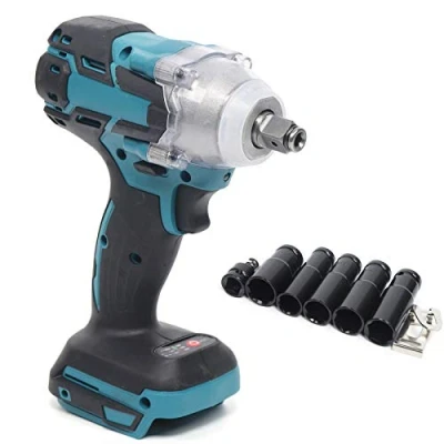 Image de Visseuse Percussion Sans Fil 18 V,Perceuse Percussion1/2&quot;,Visseuse CarréE Perceuse 520 Nm（Pas De Batterie, Pas Chargeur）