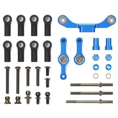 Image de TAMIYA TT 02S Kit de Direction en Aluminium pour Voiture télécommandée, pièce Rechange, modélisme RC, 54965, Multicolore, S