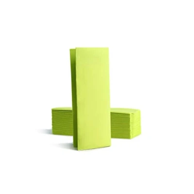 Image de Alvotex Chic Airlaid 50 Serviettes de Table jetables en Tissu 1/8 Plis, 32 x 40 cm, Kiwi