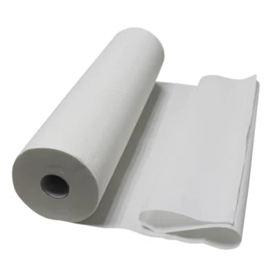 Image de Drap d&#039;examen blanc 70cm x 42m 34g m2 double épaisseur aspect gaufré 100% pure ouate Vivezen
