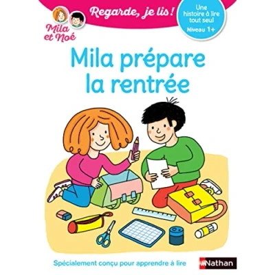 Image de Mila prépare la rentrée Regarde, je lis avec et Noé Lecture CP niveau 1+ Livre d’occasion Correct