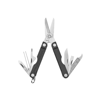 Image de Leatherman Micra Outil multifonction en acier inoxydable pour votre trousseau de clés, avec ciseaux à ressort et 9 autres ustensiles un usage quotidien, boîtier ardoise