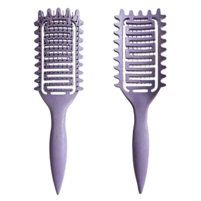 Image de Brosse de définition des boucles,Brosse à cheveux bouclés,pour peigner et façonner les hommes femmes (Violet)