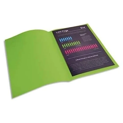 Image de EXACOMPTA Paquet de 100 chemises Rock&#039;s en carte 210 g, coloris vert clair