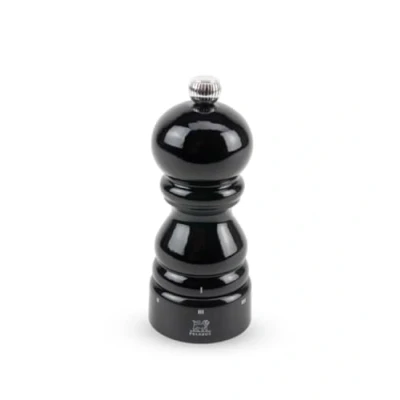 Image de PEUGEOT Moulin à Sel Paris u&#039;Select 12 cm 6 Réglages de Moutures Innovation Glace, Mécanisme Zirlion En Bois Labellisé PEFC Fabrication Française Coloris Laqué Noir