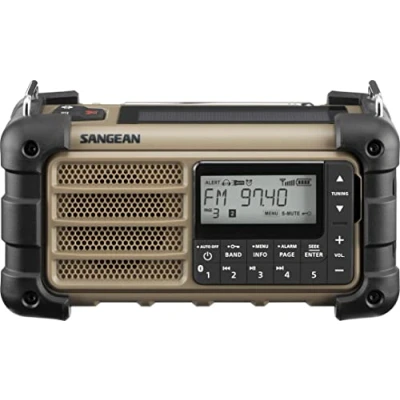 Image de AM/FM RDS/bluetooth radio rechargeable Marron