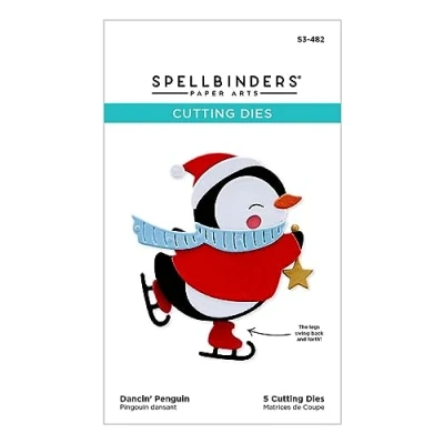 Image de Spellbinders S3 482 Matrices de découpe Motif pingouin dansant