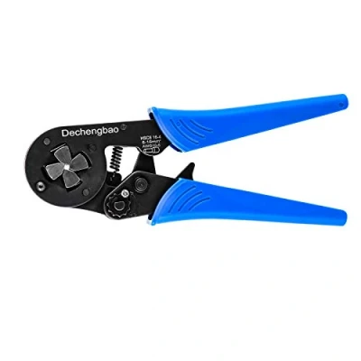 Image de pince à sertir les embouts, 16 4 mâchoires carrées AWG 30 5 (0.08 16mm²) Dechengbao, cliquet