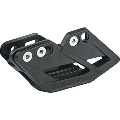 Image de POLISPORT 8457600001 Guide chaine PERFORMANCE composé d&#039;une enveloppe extérieure et plaque d&#039;usure avec kit de montage compatible les motos Kawasaki en couleur noir