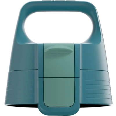 Image de Sigg WMB ONE Top 2 Blue Puya couvercle (taille unique), pièce de rechange pour bouteille, bouchon étanche qui s&#039;ouvre d&#039;une seule main