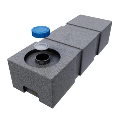 Image de Varile NEO Réservoir d&#039;eau potable, 120 l, résistant au transport, convient à un usage alimentaire, pour bateau, camping car, remorque (granit)