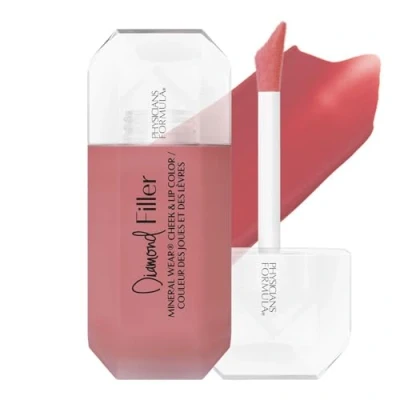 Image de Physicians Formula, Mineral Wear Diamond Filler Cheek and Lip Color, Teinte pour les Lèvres et Joues avec Crème/Sérum, Formule Repulpante à Usage Multiple, Enrichie en Vitamine E, Radiant Pink
