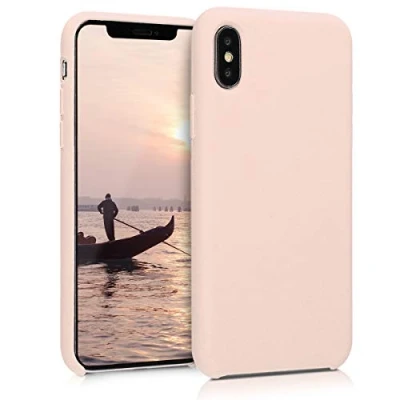 Image de kwmobile Housse Compatible avec Apple iPhone X Coque de téléphone Protection Souple en TPU Silicone Rose Ancien
