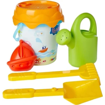 Image de Smoby Peppa Pig Seau de Plage Garni Arrosoir + Moule à Sable Dès 18 Mois 040237