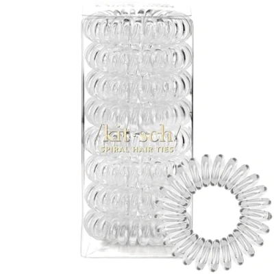 Image de Kitsch Lot de 8 épingles à cheveux En spirale Pour femme épais, sans crease, abîmage, bobines et cordon téléphone fins Transparent