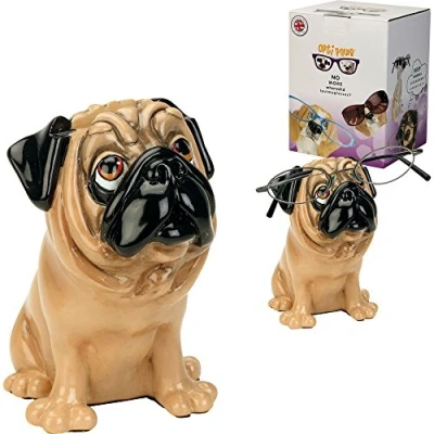 Image de Arora Little Paws 8017 Support à Lunettes Motif Chien Carlin Multicolore Taille Unique