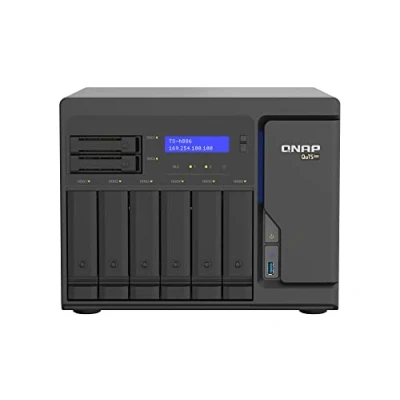 Image de QNAP TS h886 NAS Tower Intel® Xeon® D 1602 8 Go DDR4 QuTS hero Noir Neuf