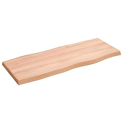 Image de vidaXL Dessus de Table, Remplacement du Plateau Table avec Bord Vif, Tableau Bricolage Intérieur, Bois Massif Traité Bordure Assortie