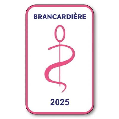 Image de SIGNAL SAFETY Autocollant Sticker Vignette Caducée 2024 pour Pare Brise en Vitrophanie V6 Brancardière