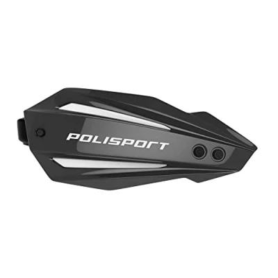 Image de POLISPORT 8308600001 Protège mains BULLIT FWA 2 points de fixation avec barre en plastique Style MX kit montage inclus compatible tous les modèles MX/enduro couleur noir