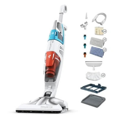 Image de Rowenta, Nettoyeur vapeur, 2 en 1, Aspire et lave même temps, à main amovible, Performant, Assainir, Technologie Cyclonique, Chauffe rapide, Clean &amp; Steam Multi RY8544WH