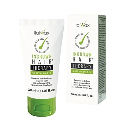 Image de Italwax Ingrown Hairs Therapy Active Paste 30ml Huile d&#039;arbre à thé Prévient et élimine les poils incarnés Idéale pour zones délicates du visage