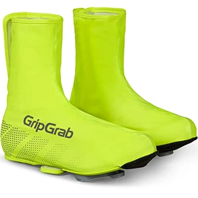 Image de Gripgrab Mixte Ride Couvre chaussures Vélo Course Imperméables et Coupe vent de v lo, Jaune Fluo, XL EU