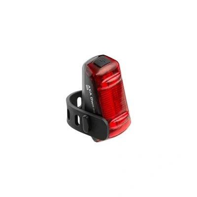 Image de AXA Feu arrière LED avec Batterie Dwn Rear Signal Noir Fixation : Tige de Selle/Barre siège