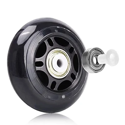 Image de SSCYHT Lot de 8 Roues Rechange 76 mm / 80 82A pour Patins à alignées, avec roulements ABEC 7,76mm