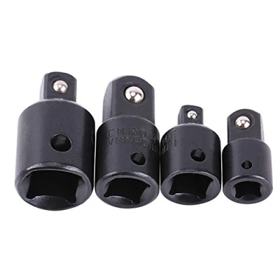 Image de Jenngaoo 4Pcs Jeu d&#039;adaptateurs de Douilles, Ensemble Douille à Cliquet en Acier au Chrome Vanadium Kit Conversion d&#039;Extension pour Clés 1/2&quot;, 3/8&quot;, 1/4&quot;
