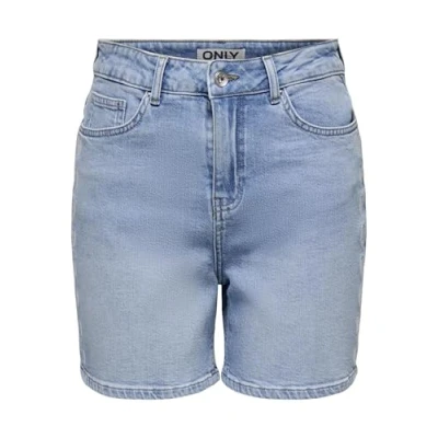 Image de ONLY Onljosephine Stretch EMB Shorts DNM Azg, Bleu Jeans Clair, XL Femme