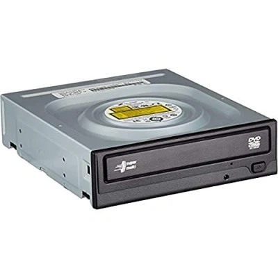 Image de Hitachi LG GH24 Internal DVD Drive, RW CD ROM Rewriter for Laptop/Desktop PC, Windows 10 Compatible, M Disc Support, 24x Write Speed (Bare Drive) Black