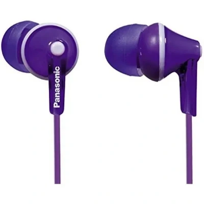 Image de Écouteurs intra auriculaires PANASONIC HJE125 Design ErgoFit Violet Haut parleurs 14.8mm
