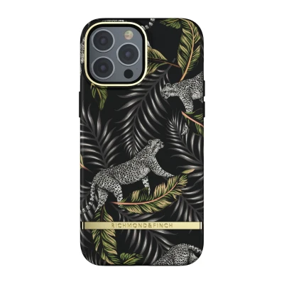 Image de Richmond &amp; Finch Compatible avec iPhone 13 Pro Max Coque De Téléphone Conçu, 6.7 Pouces, étuis Testés Contre Les Chutes, Bords Surélevés Antichoc, Housse Protection, Jungle Argentée