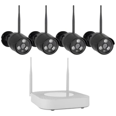 Image de Smartwares Kit de sécurité connecté CMS 30300 4 caméras et enregistreur NVR Espace Disque Dur 1 to Noir
