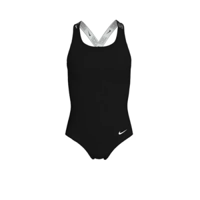 Image de Nike Performance Crossback ONE Piece Maillot de bain pour enfants, Taille: 12 13a, Black