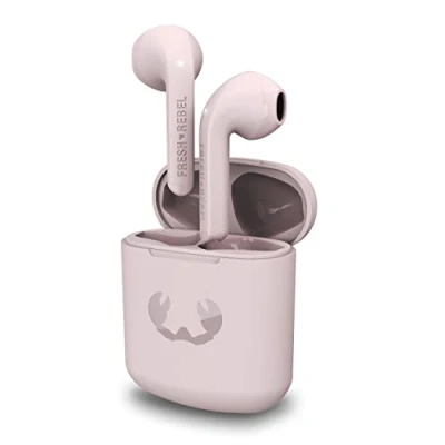 Image de Fresh &#039;n Rebel True Wireless Earbuds Écouteurs avec 24 Heures d&#039;autonomie de Lecture, contrôle Tactile et Assistant Vocal (Twins 1, Smokey Pink)