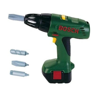 Image de Theo Klein 8402 Bosch Visseuse Dévisseuse A Piles Avec Fonction Lumineuse Et Sonore Embouts Interchgeables Rotatifs Dimensions : 20 X 65 19 Jouet Enfts Partir De 3 s