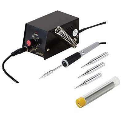 Image de ZD 927 STATION DE SOUDAGE PROFESSIONNEL AVEC 3 POINTES COMPACTES 8W STYLE À SOUDER L&#039;ÉTANGE POUR CIRCUITS ÉLECTRONIQUES POINTE ULTRA FINE