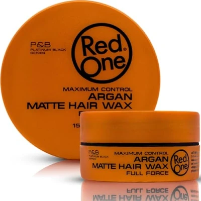 Image de RedOne Cire Mate Coiffante Argan 150 ml Pas de Brillance gel pour les cheveux Ultra tenue capillaire hommes et femmes Parfum Pomme Contrôle Maximum