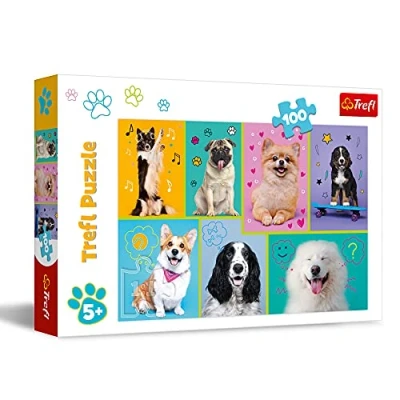 Image de Trefl dans Le Monde des Chiens 100 Pièces Puzzle, 16421, in der Welt Hunde