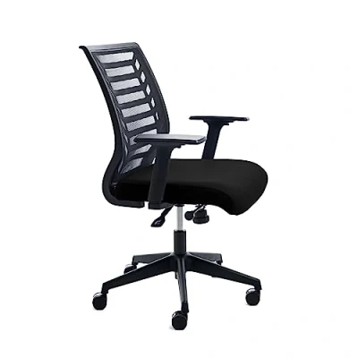 Image de Rocada Chaise de Bureau rembourrée en Mousse injectée, très Confortable Ergonomique et réglable, Bleue