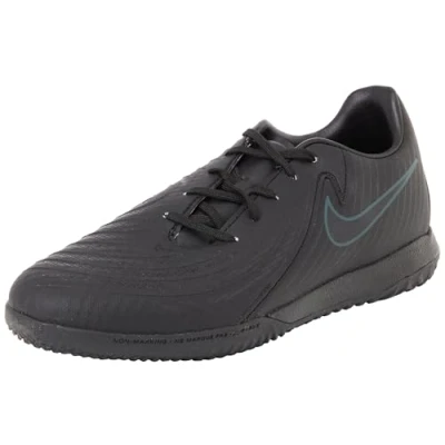 Image de Nike Performance Phantom GX II Academy IC Chaussures de foot en salle, Taille: 45.5, Black/deep jungle Matière synthétique