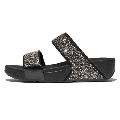 Image de Fitflop Femme Lulu Multi Tonal Glitter Slides Sandale, Noir, 38 EU