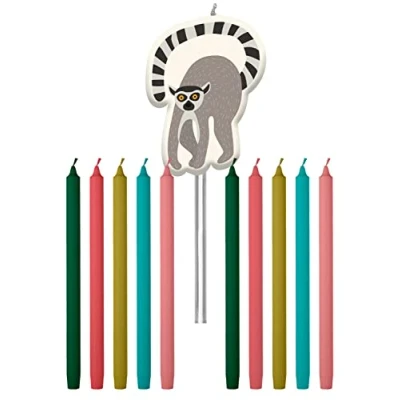 Image de Folat Bougies Zoo Party 10cm 11 pièces, 68382, Multicolore